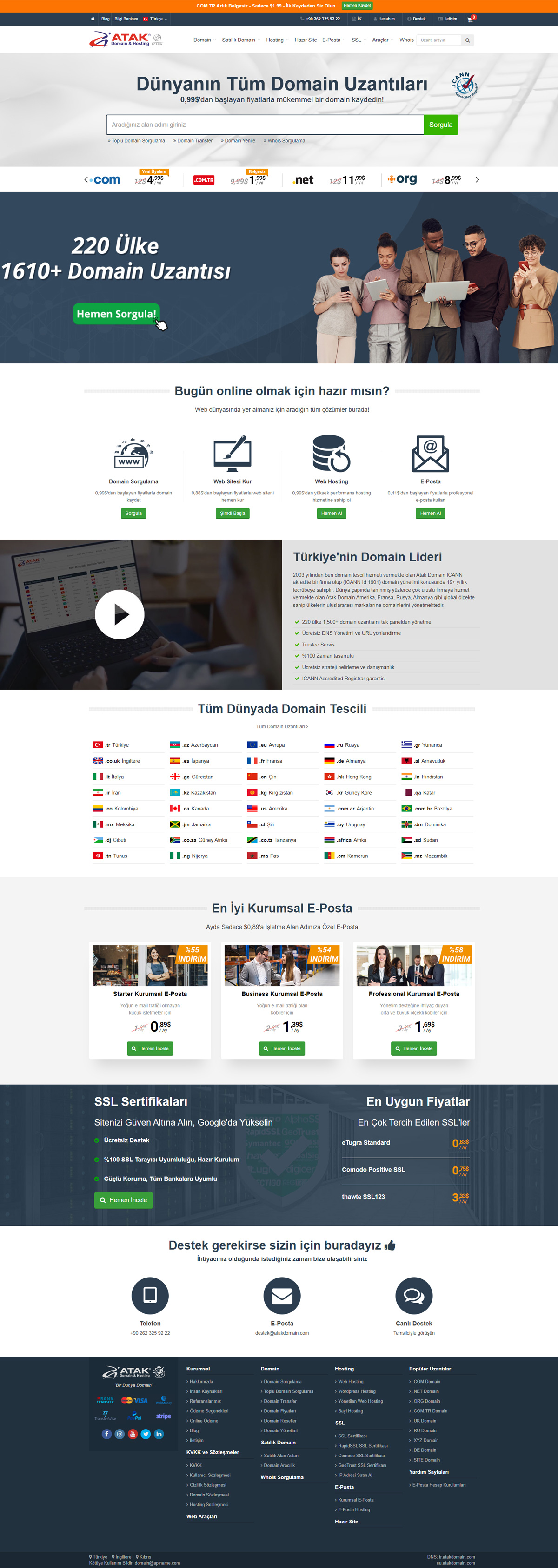 Domain Hosting Satış - Arayüz Tasarımı - Domain & Hosting Satış Web Sitesi Domain Hosting Satış - Arayüz Tasarımı - Domain & Hosting Satış Web Sitesi