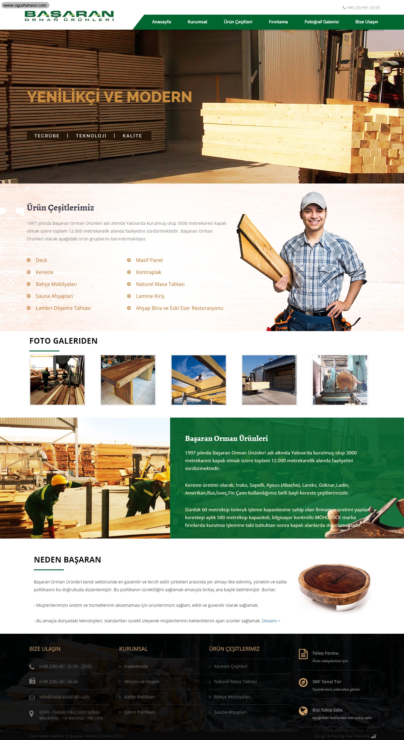Orman Ürünleri - Arayüz Tasarımı - Kurumsal Web Sitesi Orman Ürünleri - Arayüz Tasarımı - Kurumsal Web Sitesi