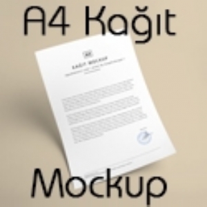 A4 Kağıt Mockup Psd İndir - Oğuzhan Avcı